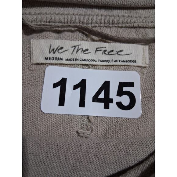 Free People Women's size Medium Oversized Awesome Tee Berry Grungecore Academia - Picture 11 of 13